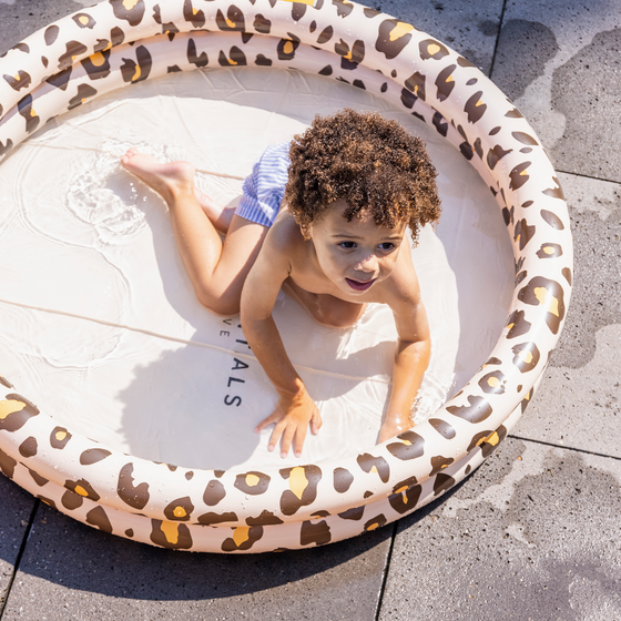 Beige Leopard Printed Children's Pool 100 cm