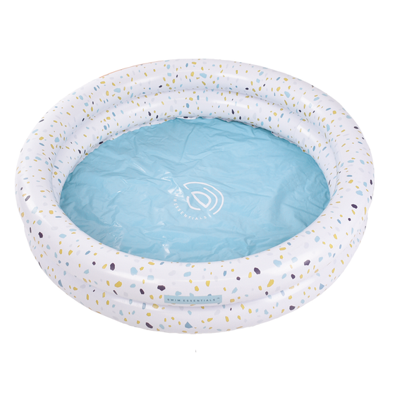 White Terrazzo Printed Children's pool 100cm