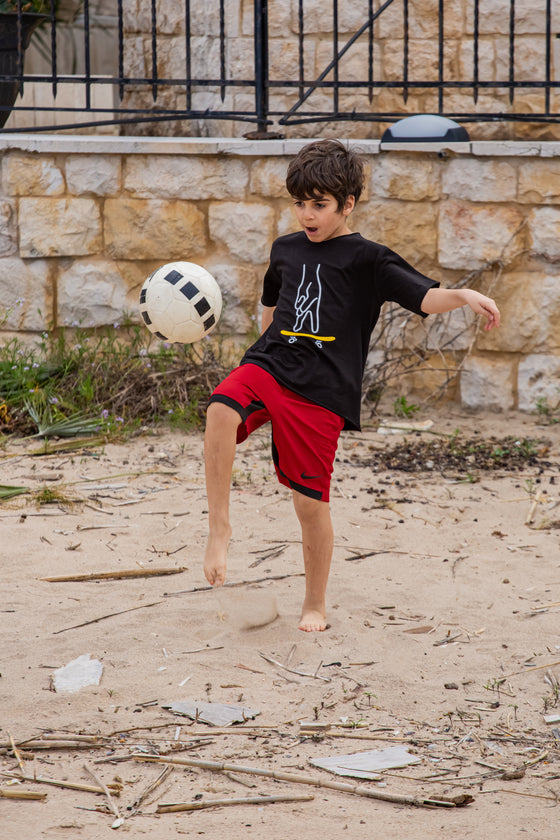 Skate Finger Black T Shirt