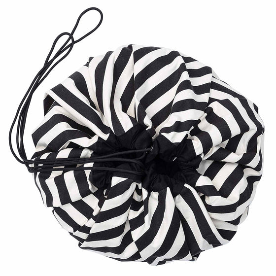 Toy Storage bag –  Stripes Black