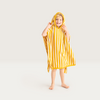 Yellow Striped Print  Poncho  Towel - 65 x 65 cm