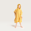 Yellow Striped Print  Poncho  Towel - 65 x 65 cm