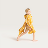 Yellow Striped Print  Poncho  Towel - 65 x 65 cm