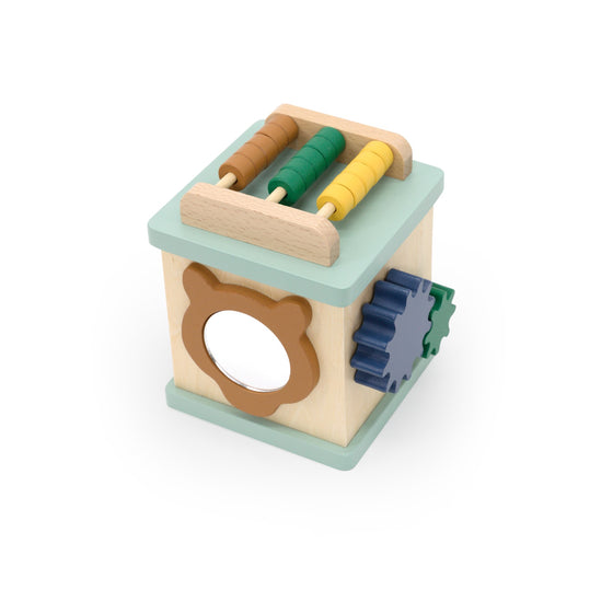 Wooden small activity cube