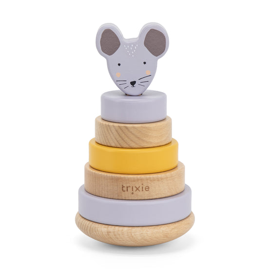 Wooden Stacking Toy - Mrs. Mouse - My Little Thieves