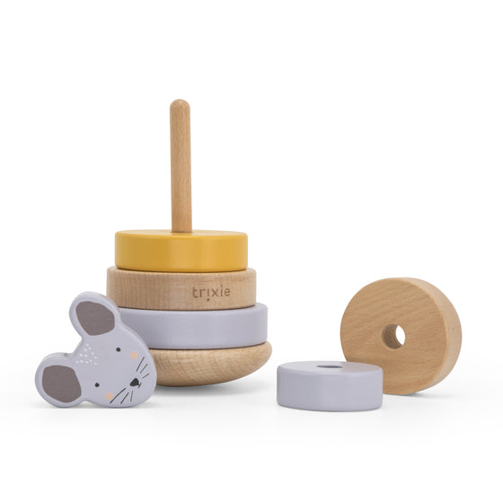 Wooden Stacking Toy - Mrs. Mouse - My Little Thieves