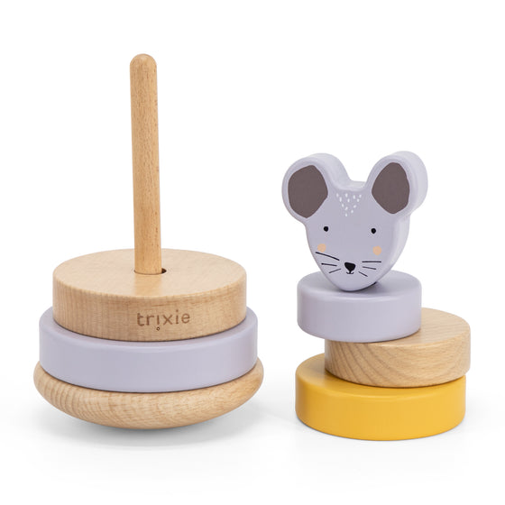 Wooden Stacking Toy - Mrs. Mouse - My Little Thieves