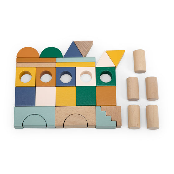 Wooden block city - 31 pcs - My Little Thieves