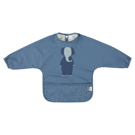 Waterproof Longsleeve Bib - Mrs. Elephant