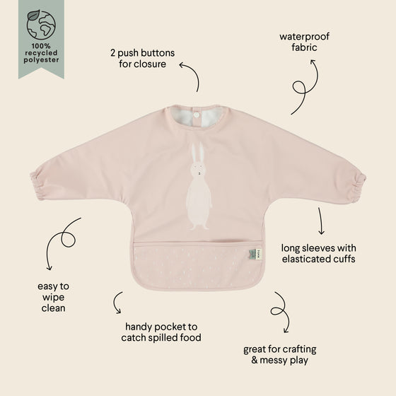 Waterproof Longsleeve Bib - Mrs. Rabbit