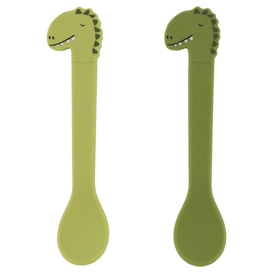 Silicone spoon 2-pack - Mr. Dino