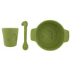 Silicone First Meal Set (bowl, spoon & cup) - Mr. Dino