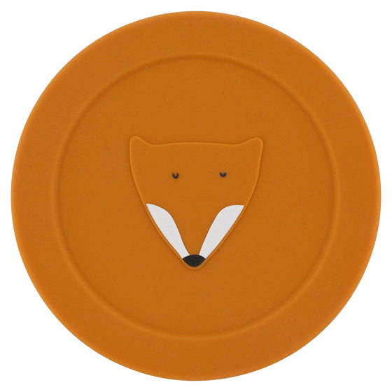 Silicone Snack Box with Lid - Mr. Fox