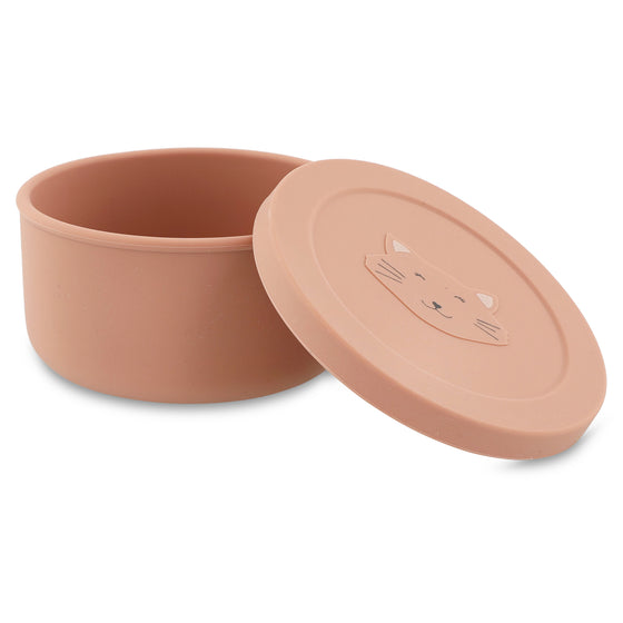 Silicone Snack Box with Lid - Mrs. Cat