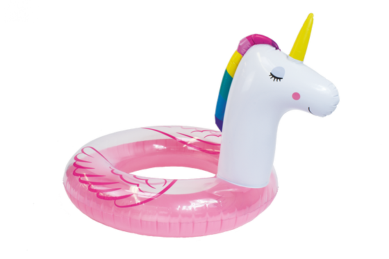 Transparant Unicorn Swimring 104 cm - By Swim Essentials