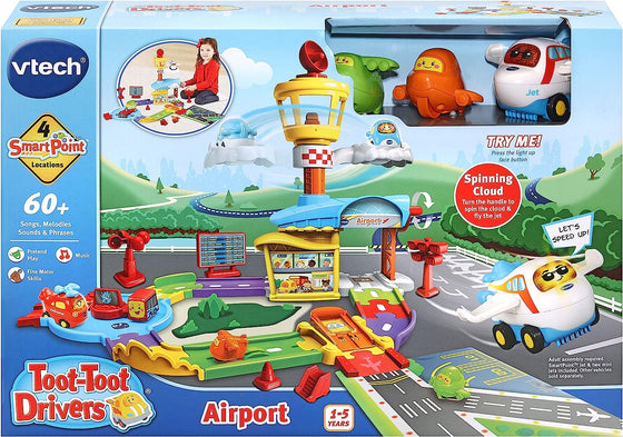 Toot Drivers Airport, Car Tracks for Kids with Lights and Sounds - My Little Thieves