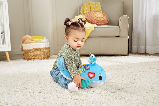 Baby Snuggly Sounds Whale, Baby Sensory Toy with Lights