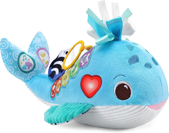 Baby Snuggly Sounds Whale, Baby Sensory Toy with Lights