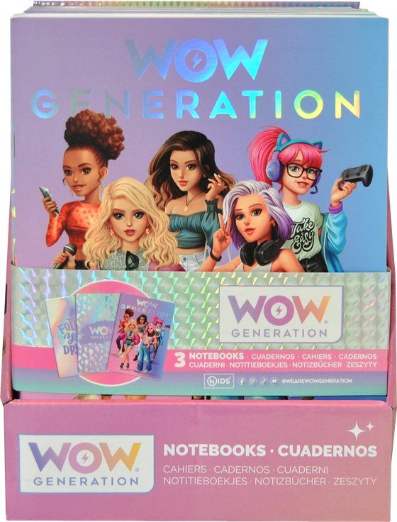 A5 Pack 3 Soft Cover Notebooks 80 Sheets Gsm Wow Generation