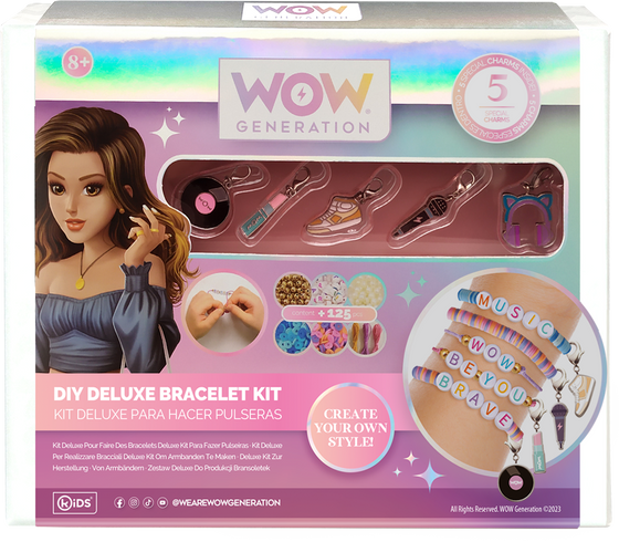 Deluxe Diy Kit With 5 Metal Charms Bracelets Wow Generation