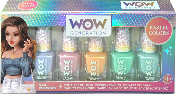 Nail Polish Pack Of 5 Bottles Wow Generation