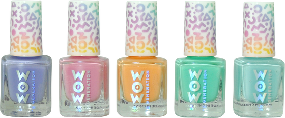 Nail Polish Pack Of 5 Bottles Wow Generation