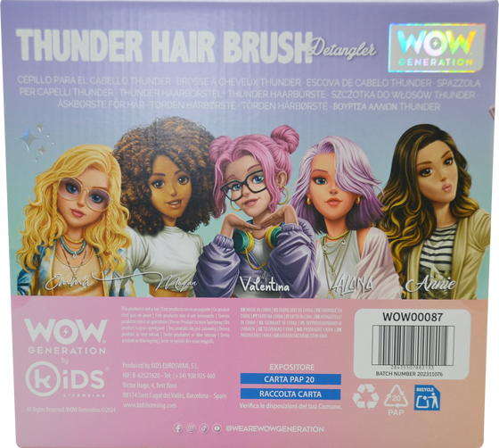 Thunder Hair Brush Wow Generation