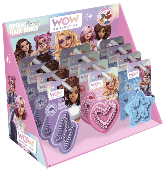 Shaped & Scented Hair Elastics In Cdu Wow Generation