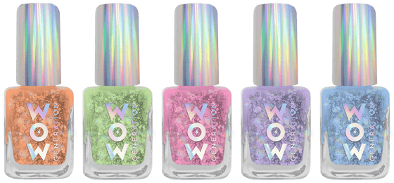 Nail Polish Pack Of 5 Bottles Wow Generation