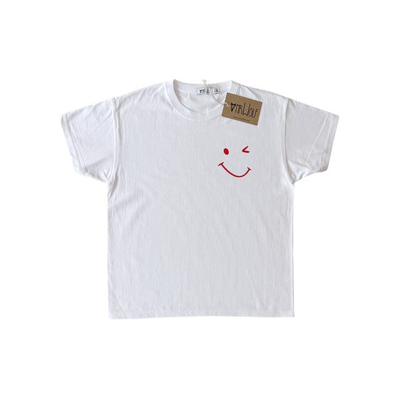 Wink Smiley Unisex Kids T-shirt