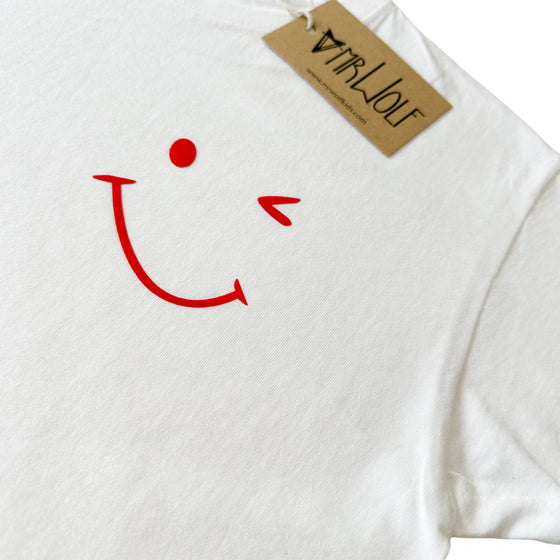 Wink Smiley Unisex Kids T-shirt