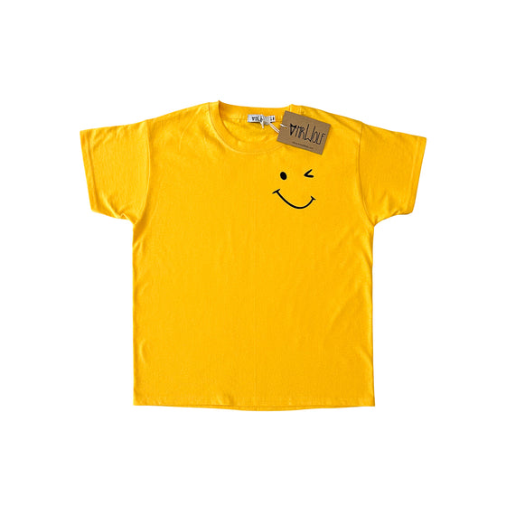 Wink Smiley Unisex Kids T-shirt