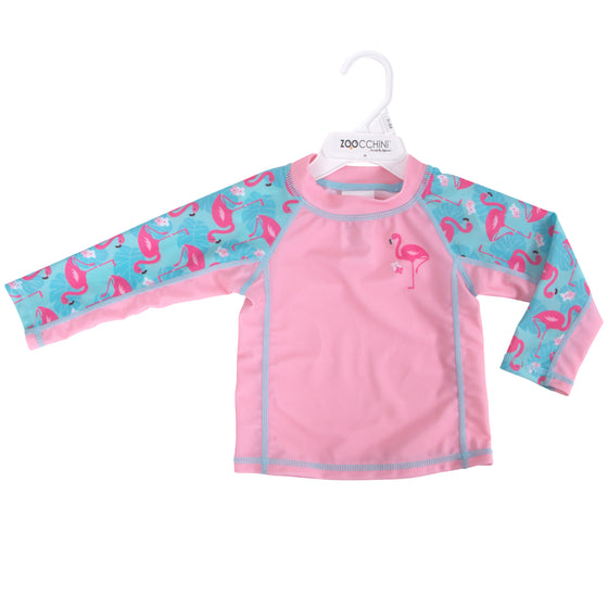 Baby Rashguard Long Sleeved Swim Top - Flamingo - My Little Thieves