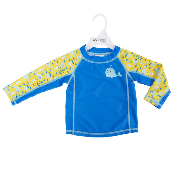 Baby Rashguard Long Sleeved Swim Top - Whale - My Little Thieves