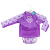 3 Pc Swim Set - Rashguard Top, Swim Diaper & Sunhat - Hippo - My Little Thieves