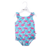 Baby Ruffled Swimsuit & Sunhat Set - Flamingo - My Little Thieves