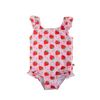 Baby Ruffled Swimsuit & Sunhat Set - Strawberry - My Little Thieves