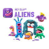 Aliens Set - Colorful Modeling Kids - Air Dry Clay Kit 15 cans and Sculpting Tools with Fun Interactive Instructions App - My Little Thieves