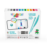 Aliens Set - Colorful Modeling Kids - Air Dry Clay Kit 15 cans and Sculpting Tools with Fun Interactive Instructions App - My Little Thieves