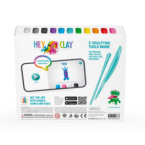 Aliens Set - Colorful Modeling Kids - Air Dry Clay Kit 15 cans and Sculpting Tools with Fun Interactive Instructions App - My Little Thieves