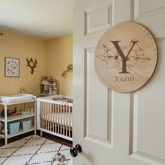 Personalized Wooden Initial Name Sign