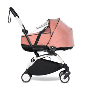 BABYZEN YOYO Bassinet Rain Cover Black Pink - My Little Thieves