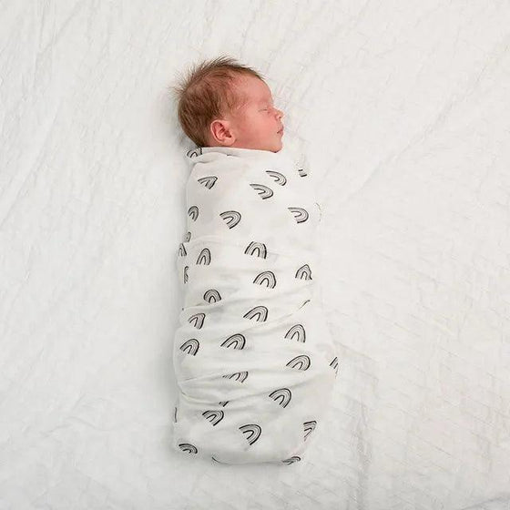 Bamboo Swaddle - Black Rainbow - My Little Thieves