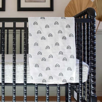 Bamboo Swaddle - Black Rainbow - My Little Thieves