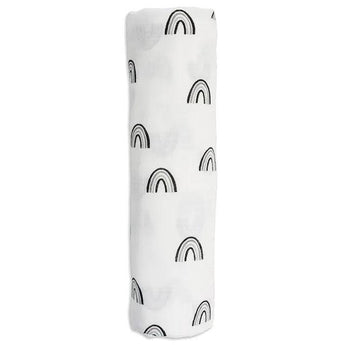 Bamboo Swaddle - Black Rainbow - My Little Thieves