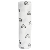 Bamboo Swaddle - Black Rainbow - My Little Thieves
