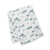 Bamboo Swaddle - Navy Triangles - My Little Thieves