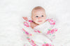 Bamboo Swaddle - Posies - My Little Thieves
