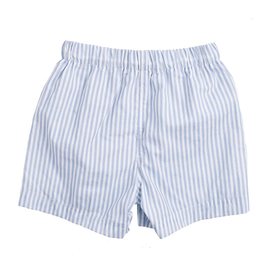 Light blue striped swim shorts by Swim Essentials