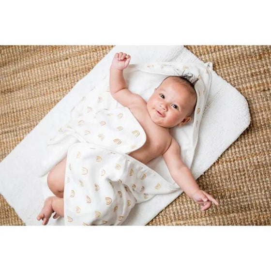 Boho Rainbow Baby Hooded Towel - My Little Thieves